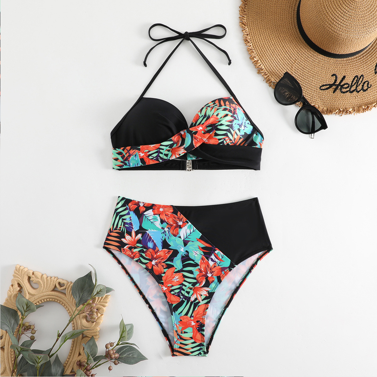 Costume da bagno bikini sexy senza schienale da donna nuovo diviso 2024_voghion.com