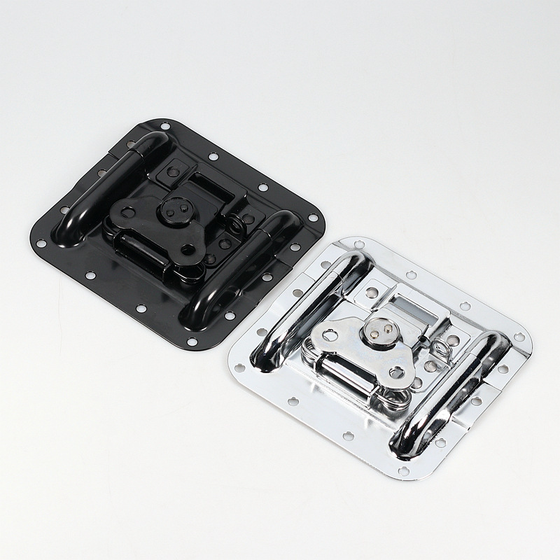 工場卸売鉄クロムメッキエアボックスバタフライロックボックス装飾加工ボックスバッグハードウェアツールボックスロックバックル|undefined