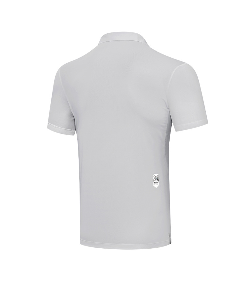 Áo phông thể thao nam ngắn tay chơi golf MMO EYES, chất liệu co giãn cao thoáng khí — M23YF002-Áo màu xanh lá cây, M23YF005-Áo màu xám, M23YF004-Áo màu đen, M23YF005-Áo màu trắng chi tiết 20
