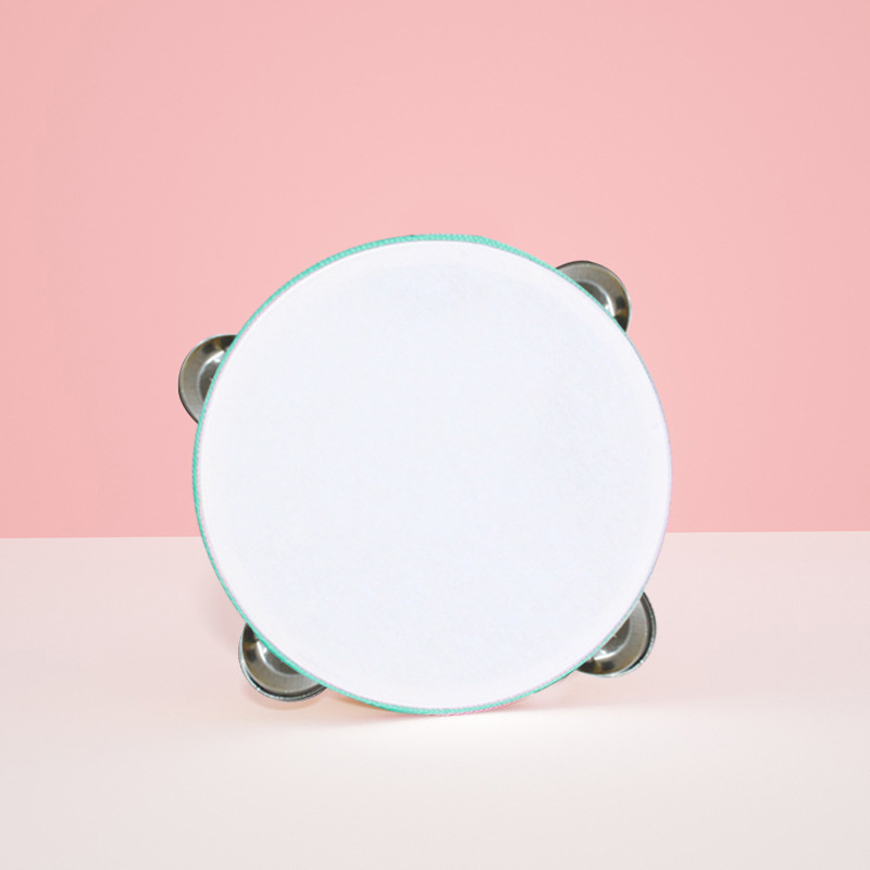 Instrumento musical de Orff pandereta pequeña de madera bebé mano tambor kindergarten maestro rendimiento exquisito tambor