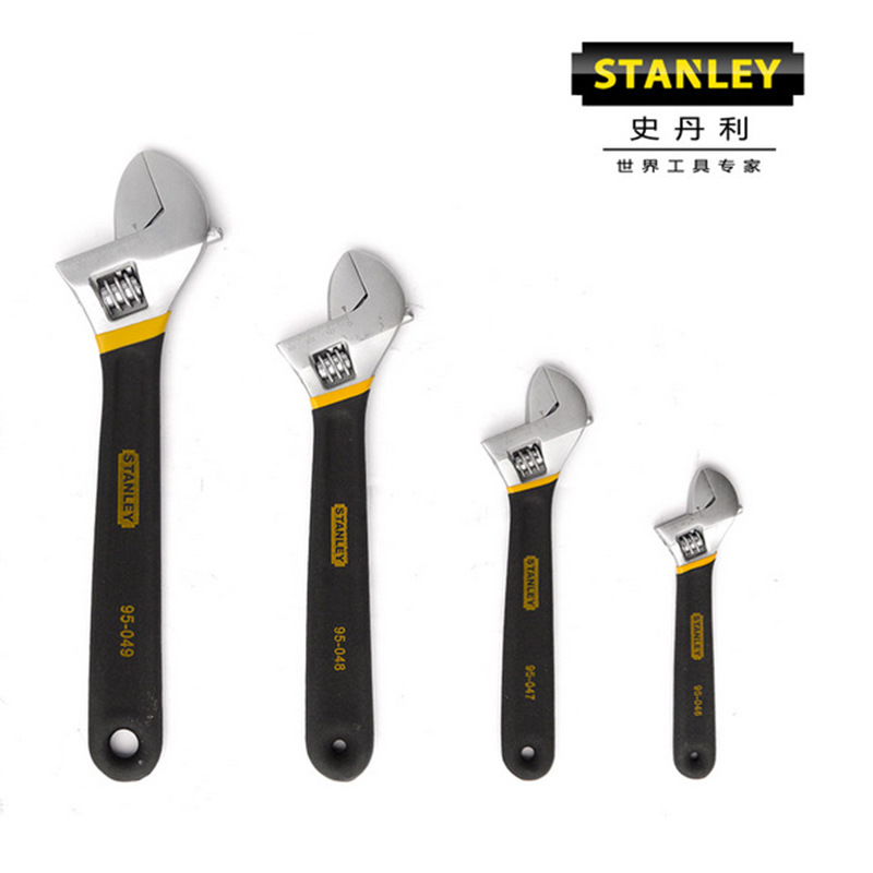 STANLEY/史丹利 活扳手 高档双色沾柄钢活动扳手 8寸95-047-1-23