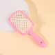 Foreign trade hairdressing comb hollow comb mesh massage comb back comb elastic massage big bend comb fluffy shape smooth hair