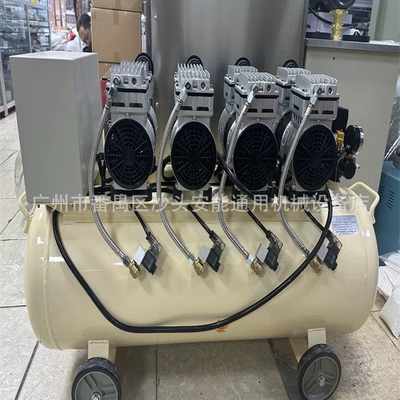 Jewelry industry wax injection machine dedicated small air pump industrial grade oil-free silent air compressor 220 volts