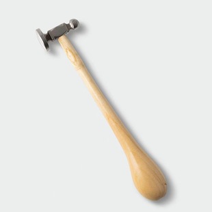 Wooden Handle Round Hammer Flat Hammer Hit Tool Forging Hammer Gold and Silver Jewelry Processing Hammer Gold Hammer Jewelry Tool