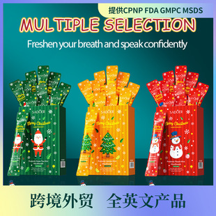 Full English Sadoer Christmas Probiotics Green Lemon Mint Cleansing Oral Mouthwash Cross-Border Foreign Trade Wholesale