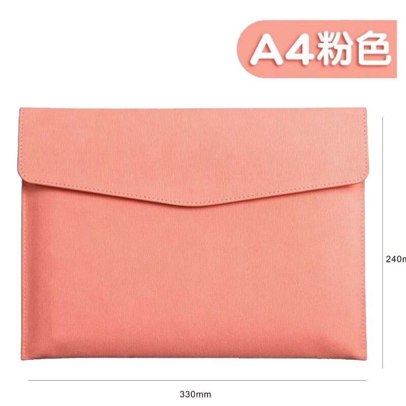 跨境A4仿皮商务档案袋 大容量收纳文件夹包 企业logo文件袋批发|undefined