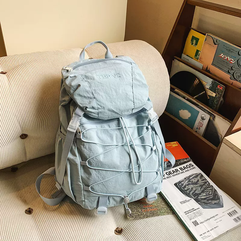 旅行户外登山包轻便爬山背包大容量登山骑行抽绳运动包徒步双肩包