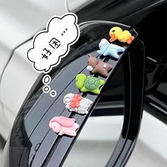 Mini turtle car ornaments, electric in-car monitor, Papa bear, car rearview mirror decorations, Internet celebrity female