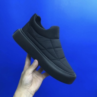 Wanyuesen Tiktok Shoes Winter Light Luxury Popular down Fabric Men's Cotton Shoes Men's Winter Warm Shoes with Fleece Anti-Slip