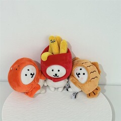 自虐的なクマのヘッドギア 10cm フライドポテト ヘッドギア 人形 フライドポテト たい焼き タコ ヘッドギア 人形服 (人形は含まれません)
