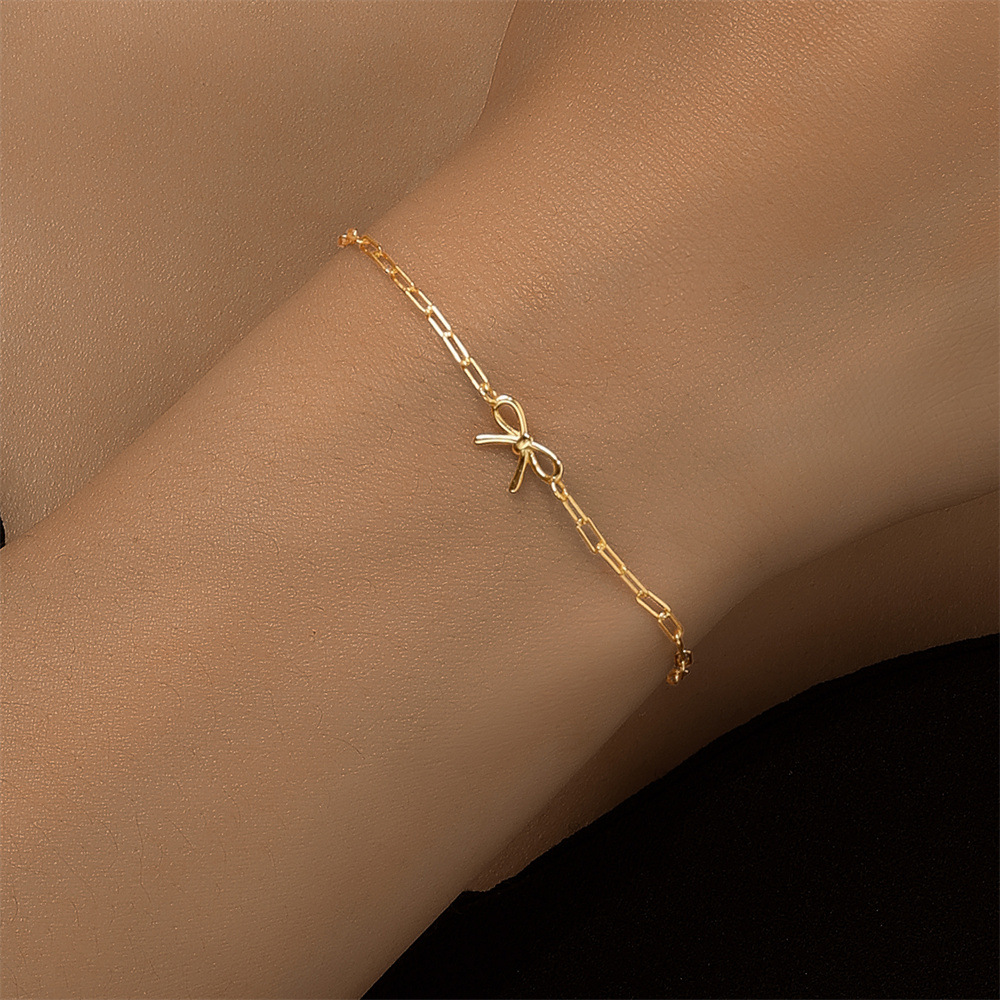 925 Sterling Silver Pendant Material Bracelets Classification 1 Piece 925 Sterling Silver Geometric 925 Sterling Silver Paperclip Chain Bracelets