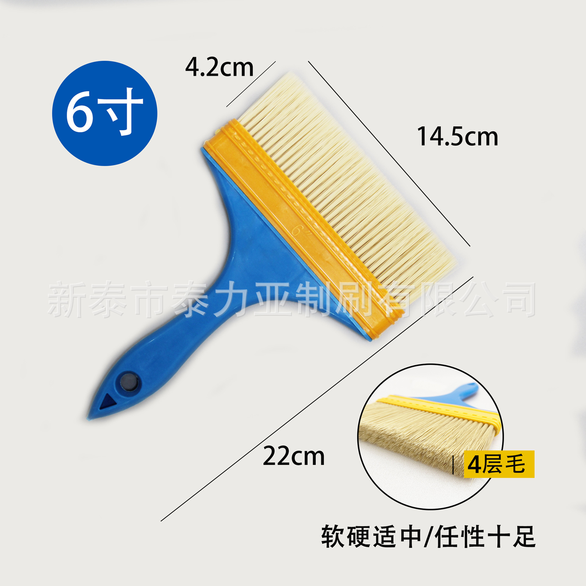 Fábrica al por mayor mango de plástico cepillo de plantación de cabello afilado cepillo de pintura de seda sin pelusa cepillo de barbacoa limpieza industrial cepillo de pelo suave