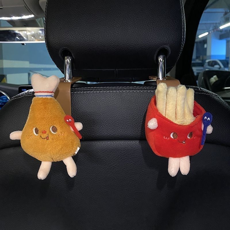 Pequeño gancho para automóviles en la parte posterior del asiento del automóvil encantador decoración interior del automóvil respaldo delantero multifuncional