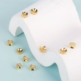 ��ɫ���Ȧ··ͨ6/8mm�ʯ΢��ʯ�AͲɢ�����diy�~18K�� ��