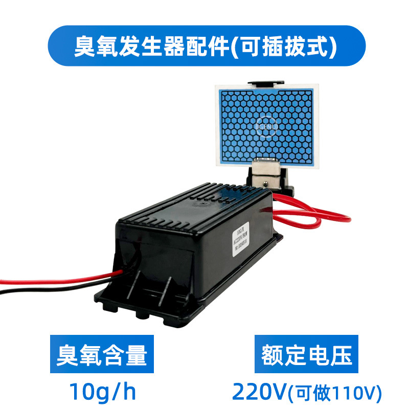 220V10G 플러그인(사각형 오존 시트 + 전원 공급 장치)