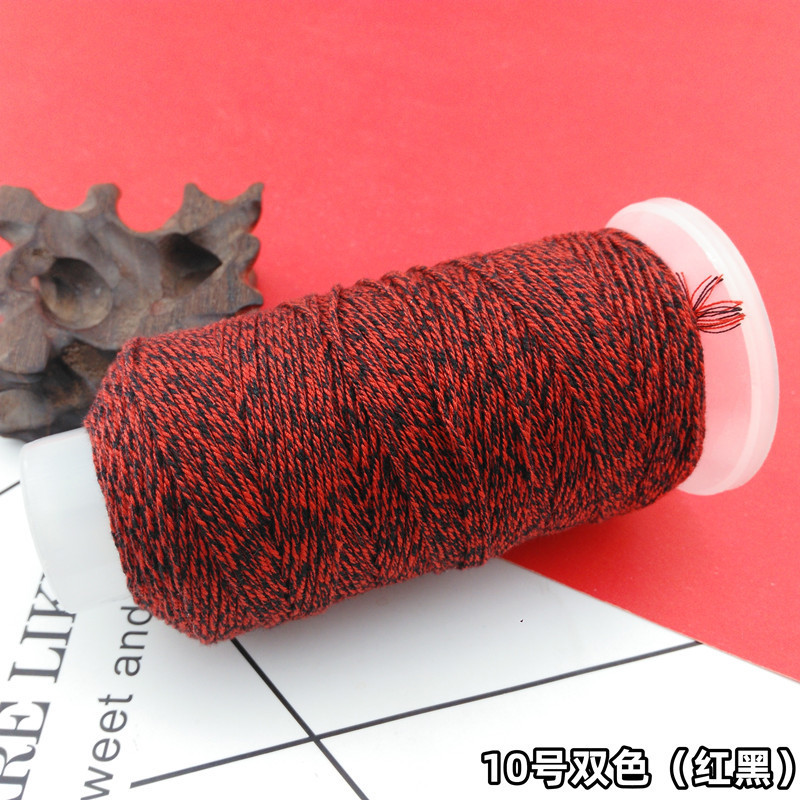 手もみ綿の糸の大きい巻きの綿の縄の多色のグラデーションのストランドのdiyの手の編みのブレスレットのネックレスの文はロープのチベット式を遊びます。|undefined