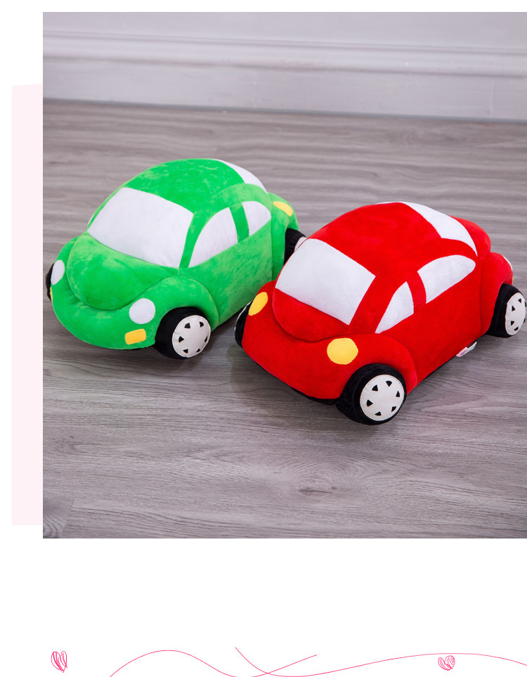 Simulation Cartoon Car Plush Toy Pillow Children's Birthday Gift Doll Sofa Ornaments Gift Doll Batch