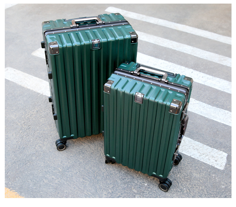 铝框学生行李箱静音万向轮密码锁旅行箱大容量多隔层24寸拉杆箱详情29