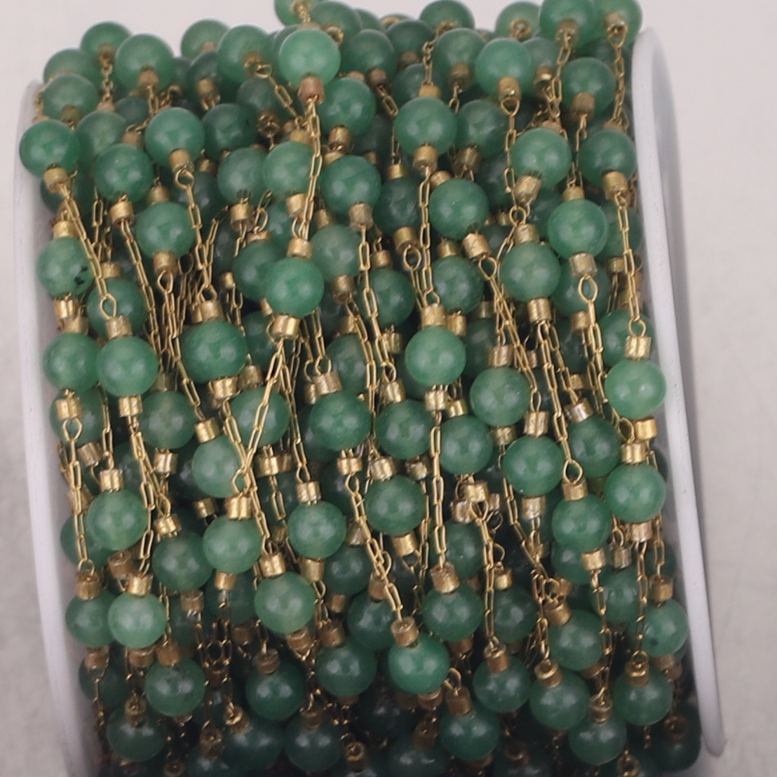 Cadena de piedra natural vacío chapado en oro de acero inoxidable cadena DIY pulsera collar suéter cadena accesorios de la joyería material