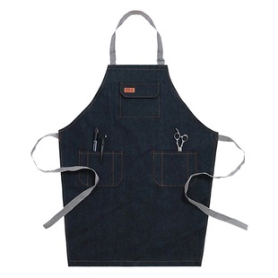 Cowboy apron painting gardening pottery catering coffee shop milk tea shop Barber hot dyeing men's and women's work clothes printing