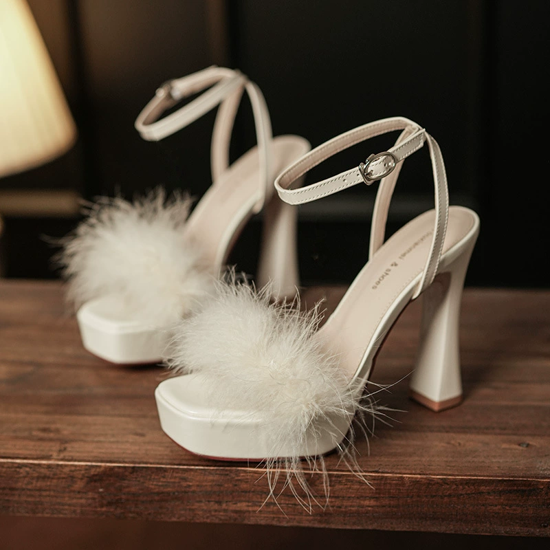 9696-1 сказочный стиль темперамент на высоком каблуке сандалии женские новые дикие слова