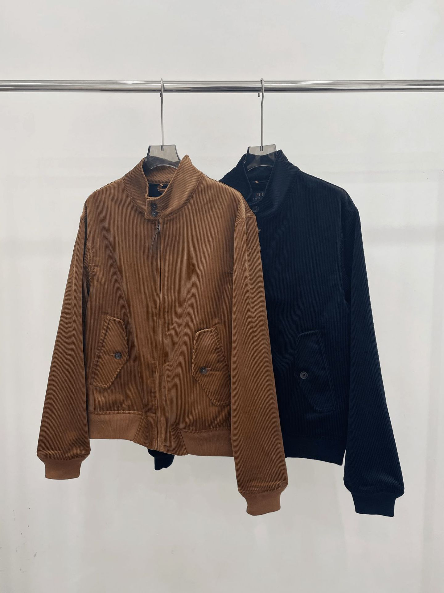 Qadın Retro Kord Pəncərəli Yaxalı Ceket, Unisex