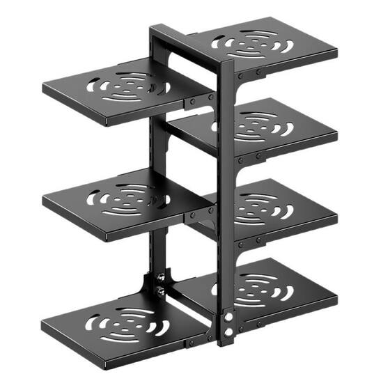 Factory Supply Kitchen Shelf Countertop Sink Household Cabinet Multi-Layer Pot Storage Rack Layered Pot Rack