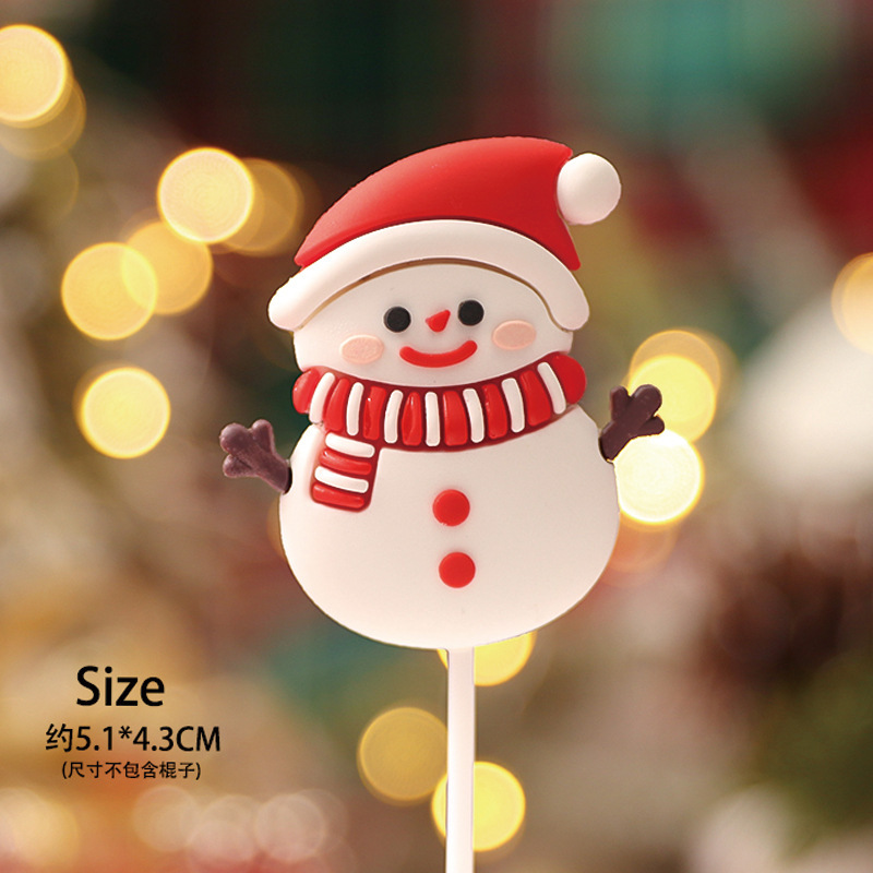 著作権クリスマスケーキ装飾装飾品ソフトゲルクリスマス楽しい老人雪だるまヘラジカクリスマスツリーパーティープラグイン|undefined