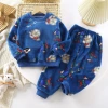 Flannel-Blue Bear