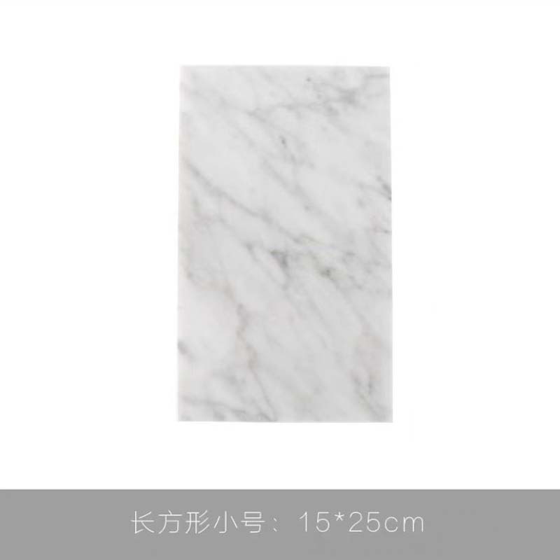 Bandeja de mármol de estilo nórdico borde dorado Almacenamiento de cosméticos accesorios de tiro hogar modelo sala de almacenamiento decoración suave