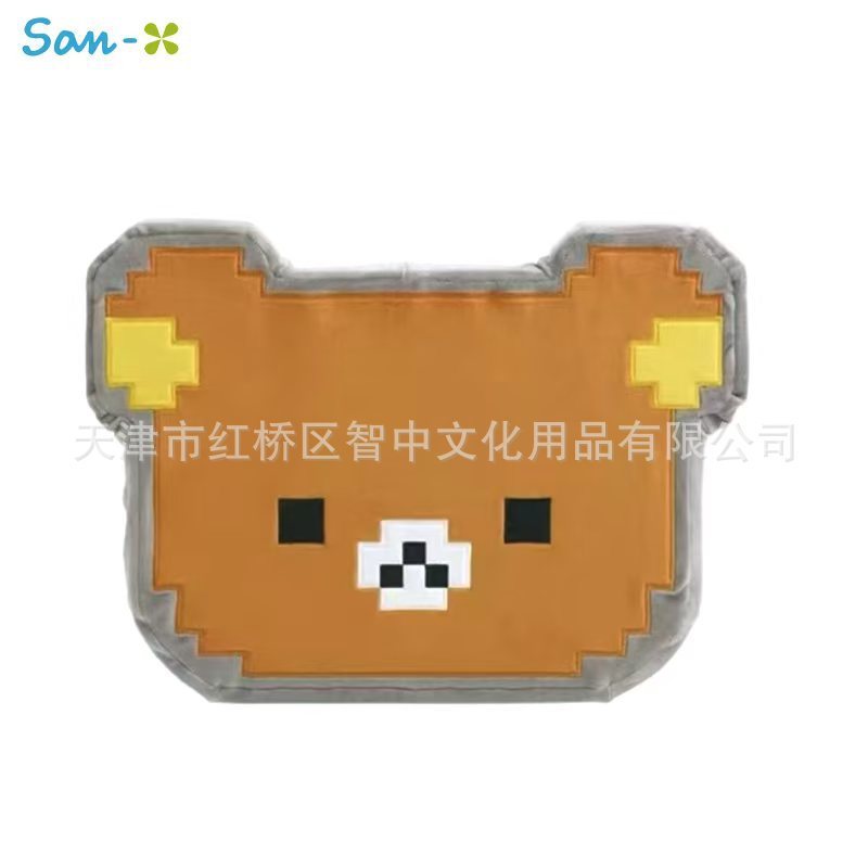日本san-x轻松熊像素游戏系列限定款草莓勇者公仔挂件 沙包 靠垫|undefined