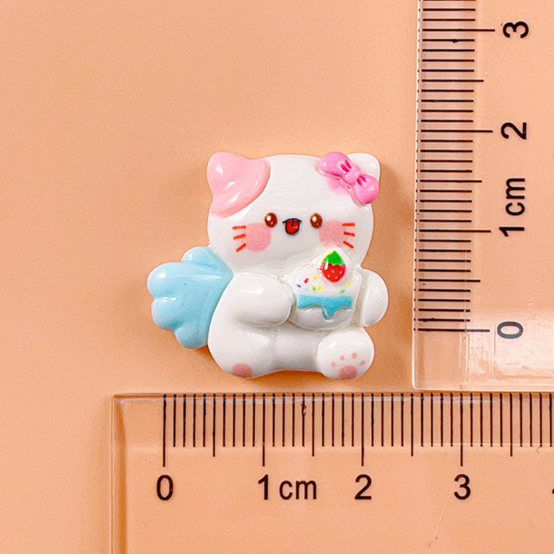 Mochila de dibujos animados fresa conejo pato anillo de natación oso accesorios de resina DIY crema pegamento agujero hebilla de zapato accesorios para el cabello material al por mayor