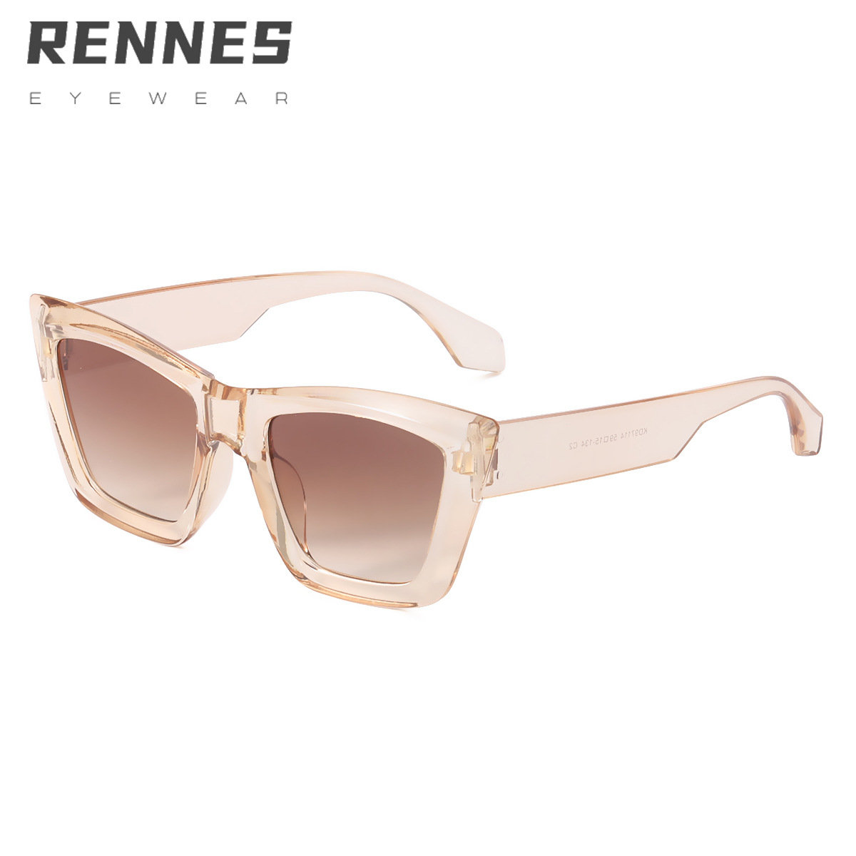 2022 nuevas gafas de sol para hombres y mujeres gafas de sol cuadradas de moda gafas de sol a prueba de rayos UV gafas de color caramelo 97114