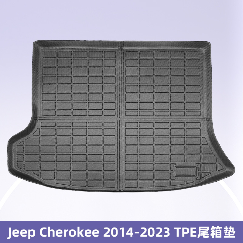 Aplicable a Jeep Cherokee 2014 - 2023 TPE Foot Pads 3D All Weather Material Backpack Pad