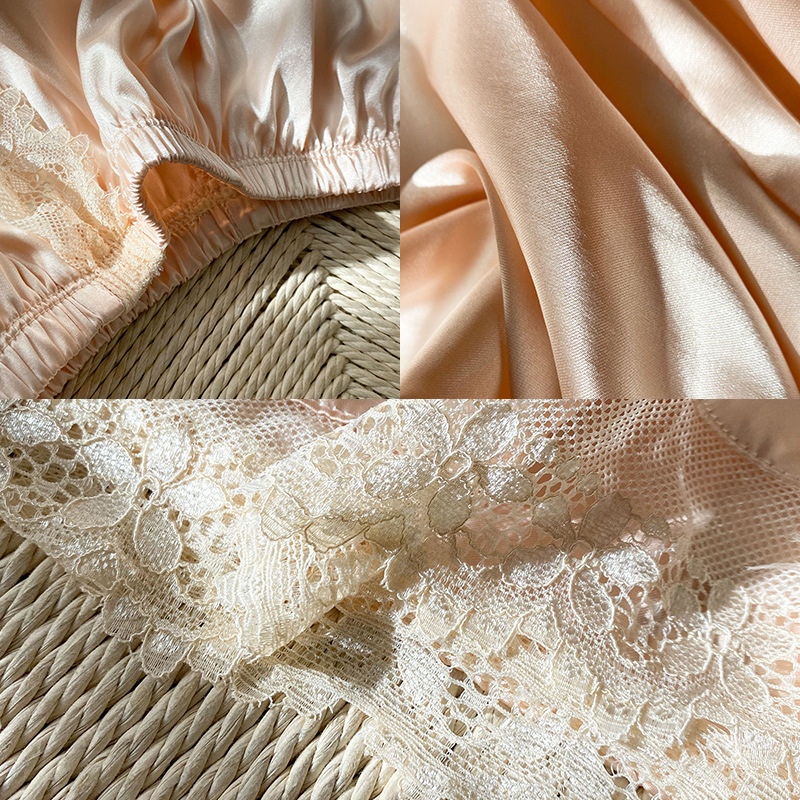 Ropa de verano Pantalones de seguridad sueltos anti-Exposición para mujeres más tamaño pantalones de seguro delgados entrega de una pieza de encaje