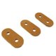 Factory Genuine Leather Double Hole Pig Nose Buckle Oval Two Hole Rope Buckle Khaki Cowhide Adjusting Rope Buckle