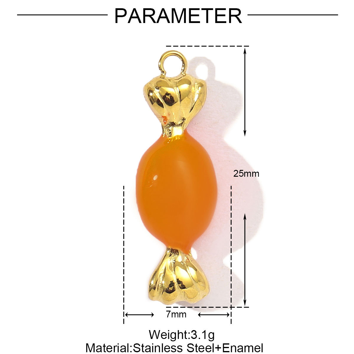 12g Weight PVD Coated Gold Plating Process Pendant Jewelry Making Type 3 PCS/Package Quantity 304 Stainless Steel Material Geometric, chili Pattern Cute, Retro Style Plating Craft 3 PCS/Package 304 Stainless Steel Geometric Chili Polished Pendant DIY Ornament Accessories 4