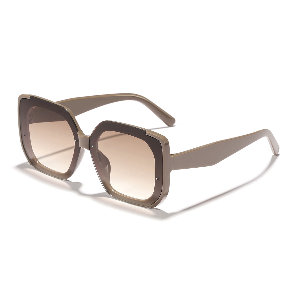 Gafas de sol para mujer, protección solar UV de verano, moda, conducción al aire libre, gafas de sol cuadradas, cara grande, delgado y de alta gama