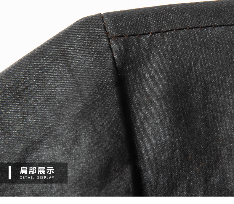 Áo thun nam tay ngắn cổ V dáng rộng phong cách Trung Hoa, chất liệu lụa tơ sen cao cấp — G6010 màu đen chi tiết 16