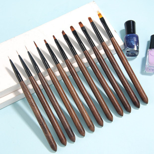 Amazon Ebony Nail Art Painted Pen suit Japanese-style Carved Pen Gradient Pen Layered Pen Light Therapy Pen Painted Pen