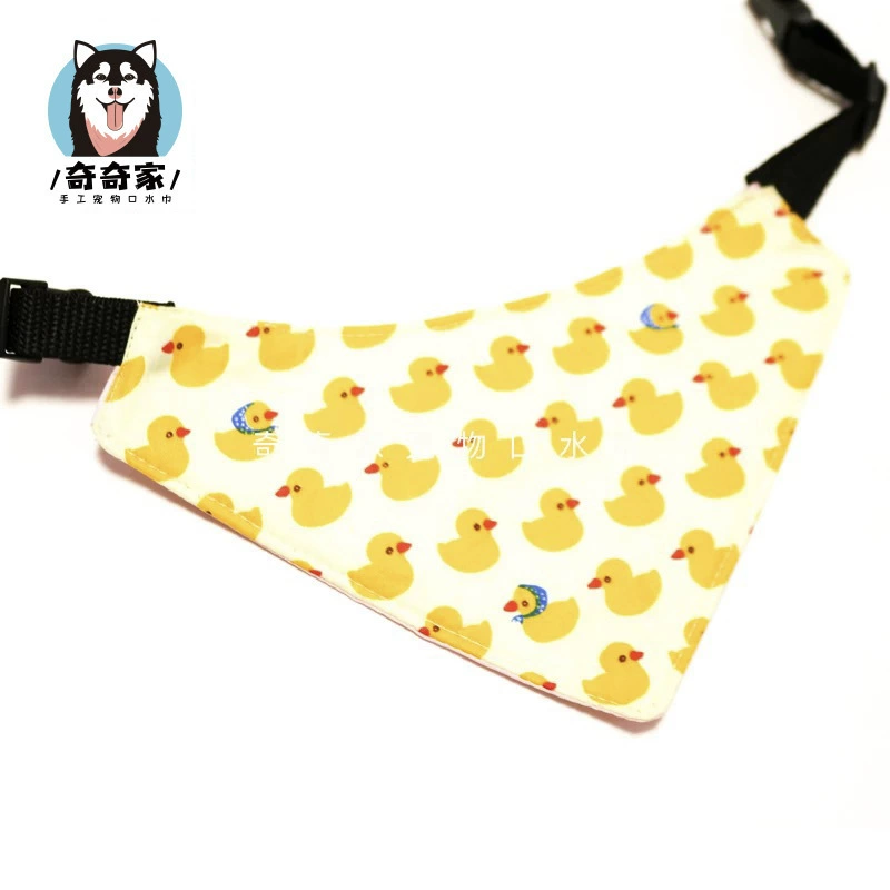 Чистая ручная работа домашнее животное треугольное полотенце хлопчатобумажная мягкая милая маленькая желтая утка в три слоя утолщенная Сацума