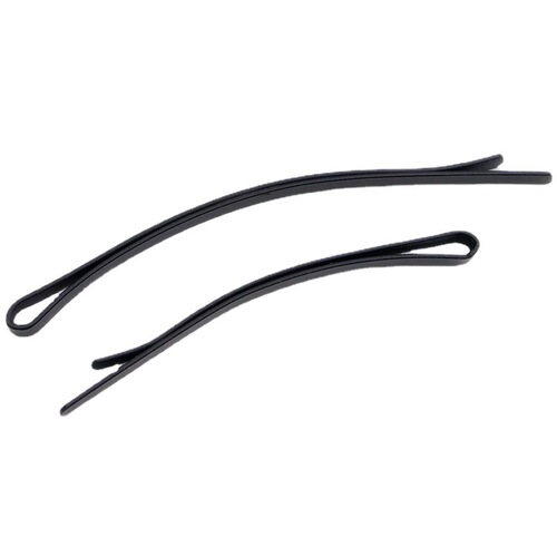 Black one-word clip curved broken hair clip plate hair clip thickened bangs clip black curved clip forehead large hair clip for women