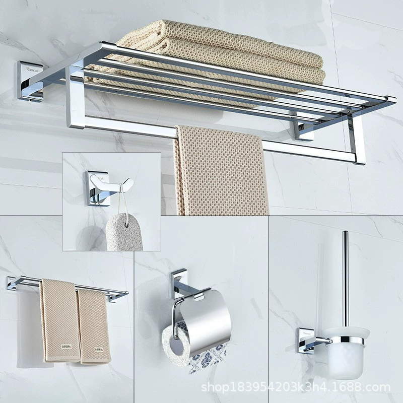 Silver copper bath towel, storage system, pendant, set