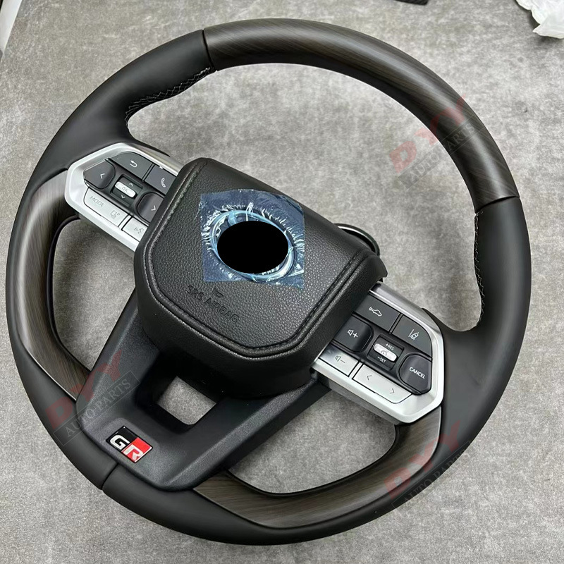 LC300 Style Wood Steering Wheel for LC200/150/120/100/Fortuner/Hilux/Revo