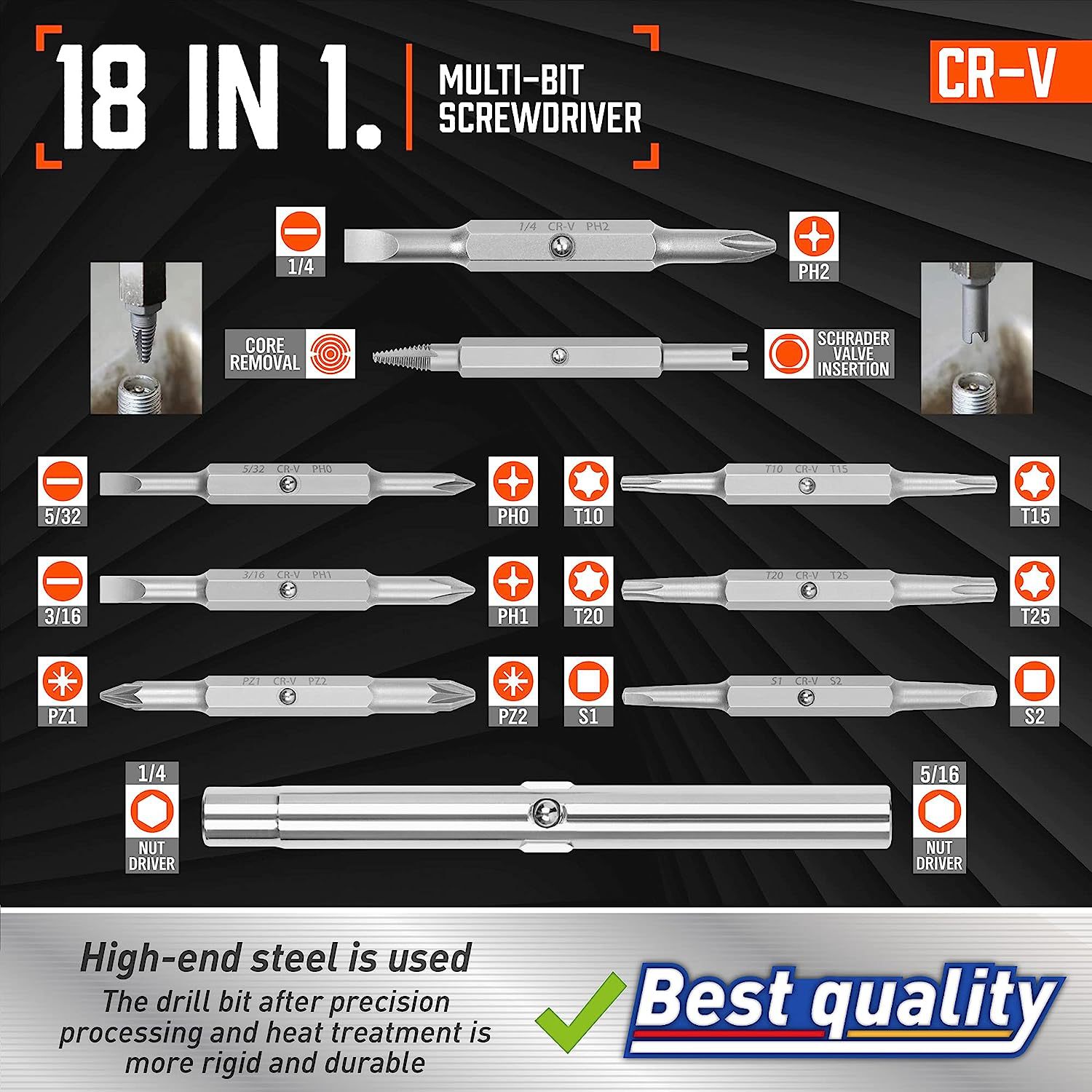 Conjunto de herramientas de destornillador multifuncional de 31 piezas integrado 18 en 1 y 13 en 1