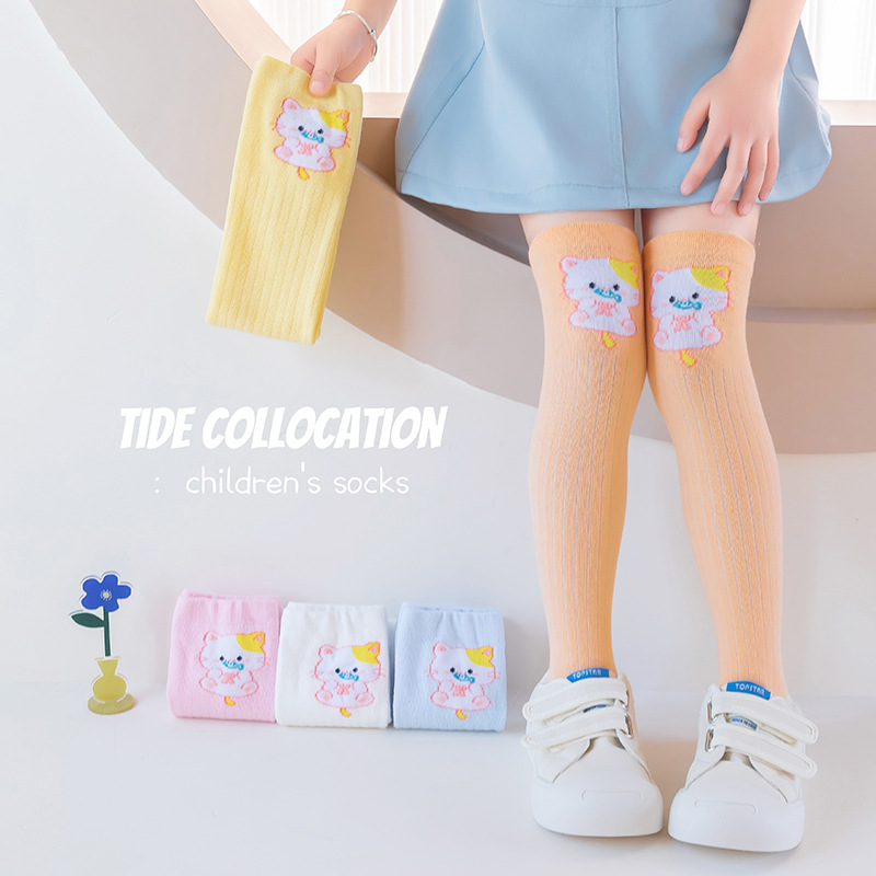 summer thin breathable cartoon children's socks