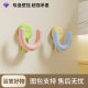 Suction cup slipper rack vacuum press type strong non-perforated hook toilet door back 5kg load-bearing suction cup hook