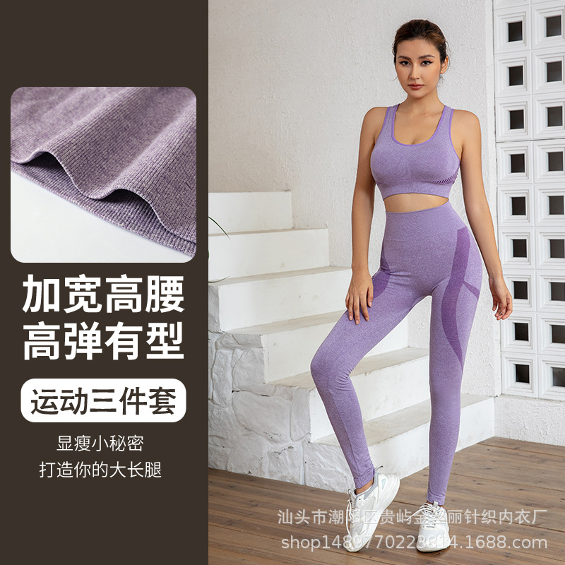 Trajes de fitness deportivos transfronterizos, pantalones elásticos de cintura alta para correr, ropa interior deportiva, yoga, trajes de fitness