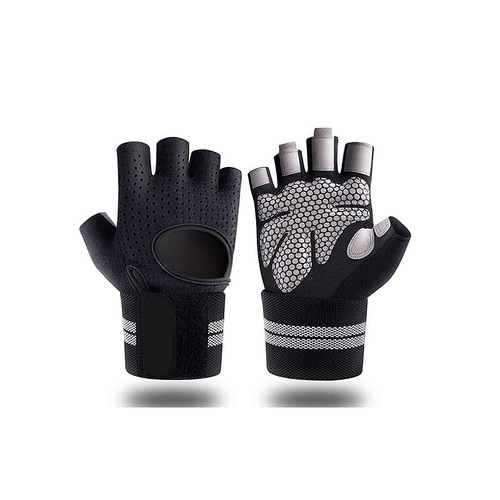Cross-border sports cycling half-finger gloves fitness hand protector for men and women dumbbell equipment training anti-slip breathable sun protection gloves
