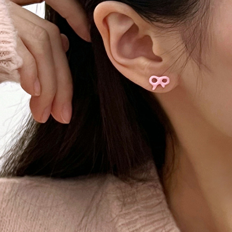 7g Weight Alloy Ear Needle Material Ear Studs Classification 1 Piece Quantity Holiday, Daily, Date Occasion Alloy Material Star, Heart Shape, Bow Knot Pattern Women's Gender Cartoon Style Style 1 Piece Cartoon Style Star Heart Shape Bow Knot Alloy Ear Studs 无
